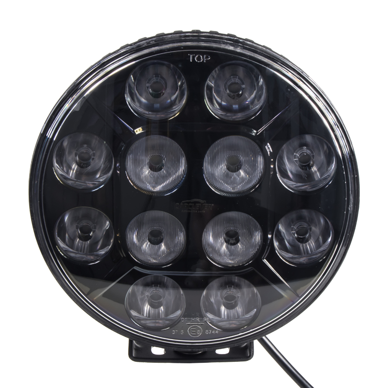 Farol LED cromado de 7” aprovado pela ECE R10 R112 R7