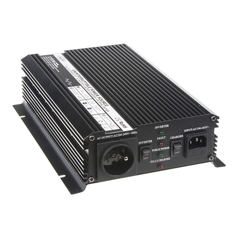 Autonabíječka 12V/10A + měnič 1200W 12/230V, UPS - 35909