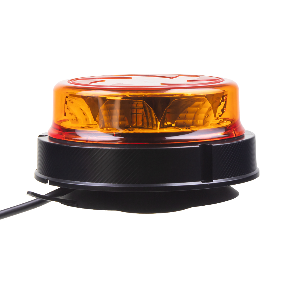 LED maják, 12-24V, 16x1W oranžový, magnet, ECE R65 - wl141